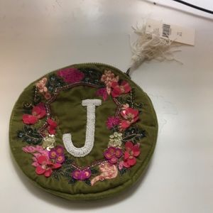 Anthropologie clutch/ make up bag